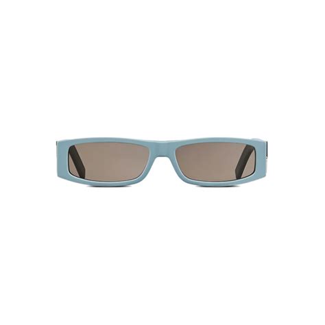 CD Diamond S1I Light Blue Rectangular Sunglasses 